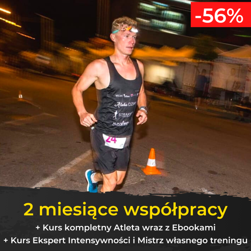 Pakiet podstawowy 2-miesięczna współpraca z Adamem - personalizowany plan treningowy (bieganie)