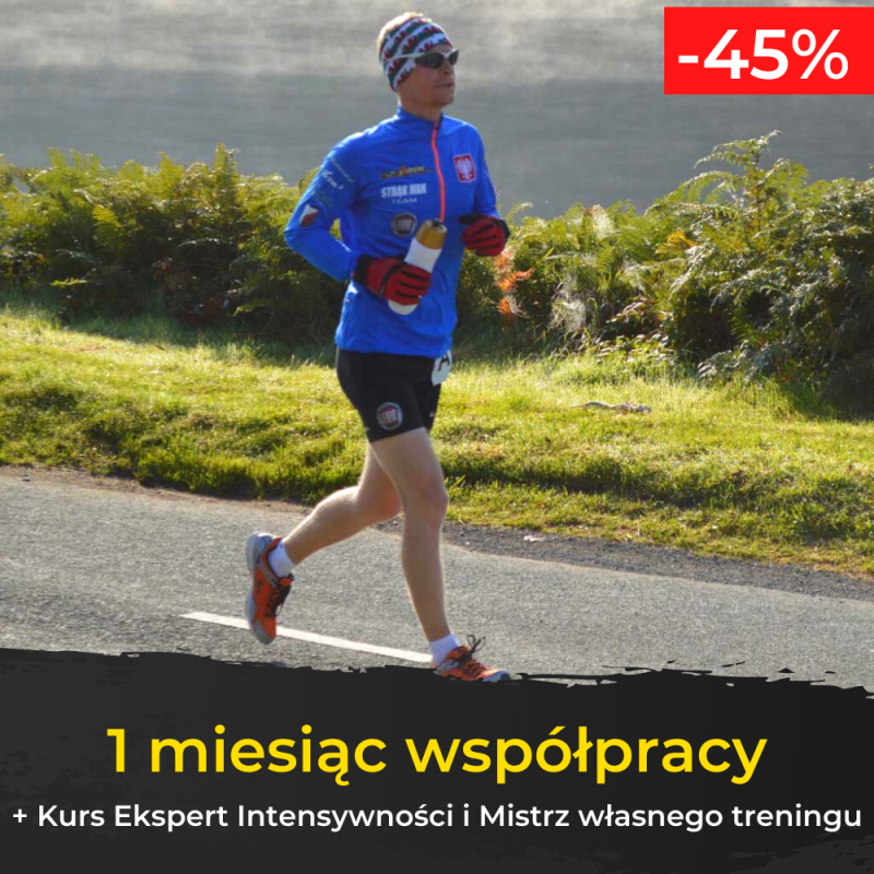 Pakiet podstawowy miesięczna współpraca z Adamem - personalizowany plan treningowy (bieganie)