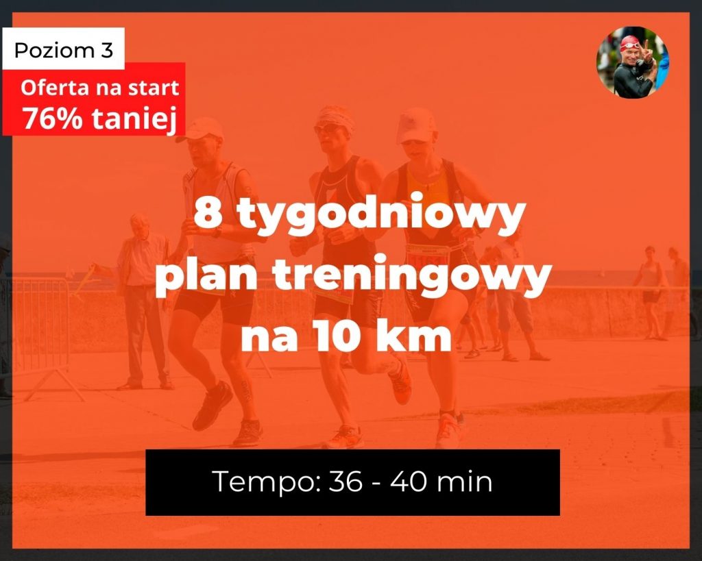 Bieganie 8 tygodni plan treningowy 10km na tempo 36min-40min - pakiet Akademia Szybkiego i Dalekiego Biegania